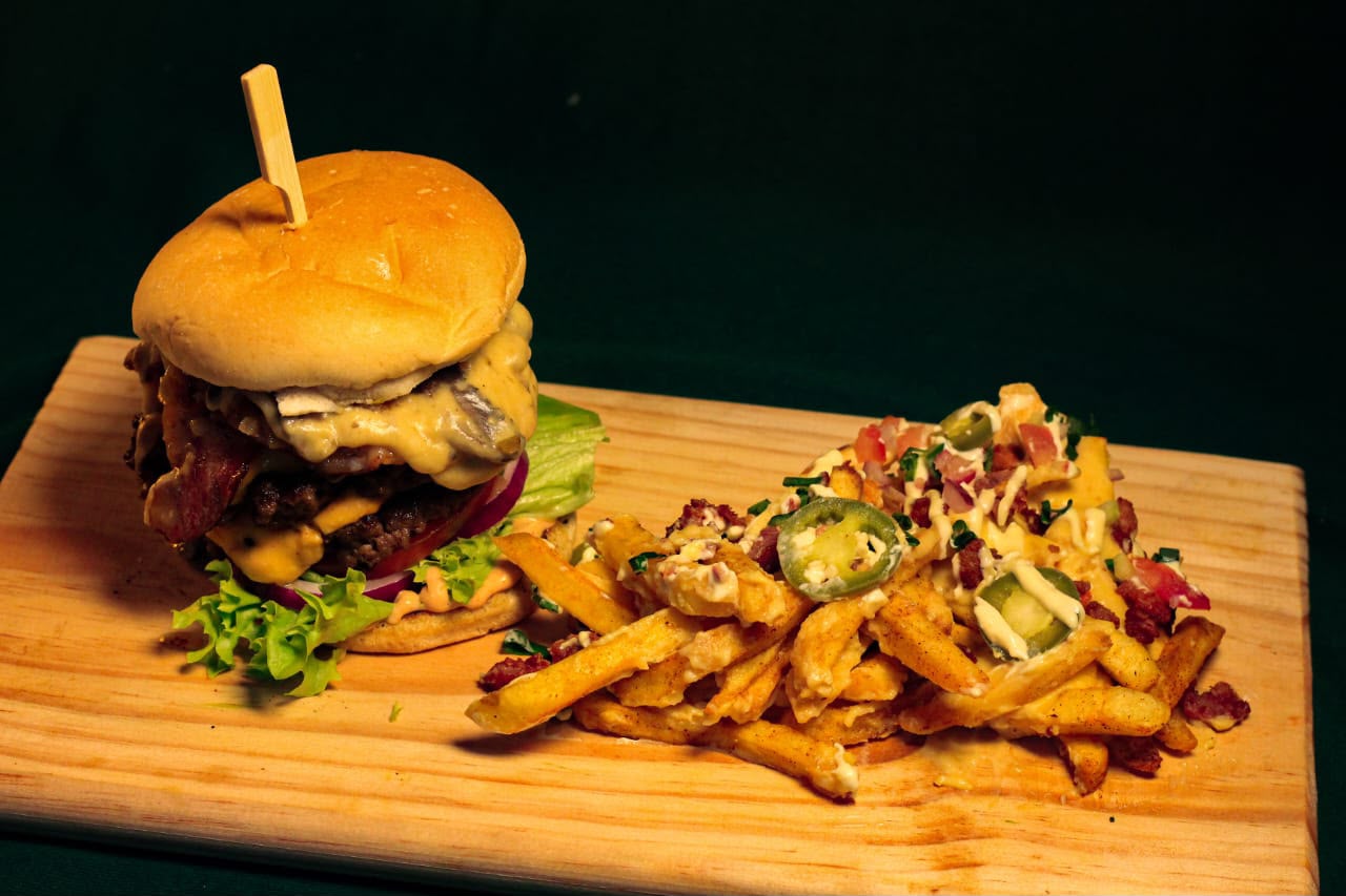 Double Smashed Burger — Kamo's Kitchen, Kempton Park